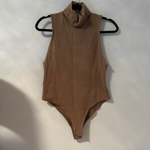 Zara tan turtleneck bodysuit size large